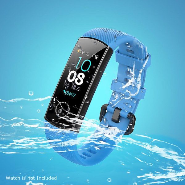 Silikonearmbånd til Huawei Honor Band 4/band 5 Smart Watch Udskiftningsarmbånd