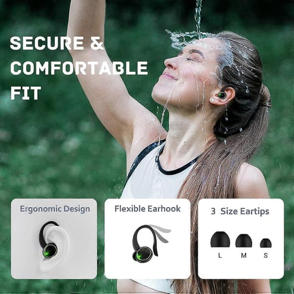 for Samsung Galaxy S20 FE Bluetooth 5.3 Hodetelefoner 3D Stereo med Ørekrok