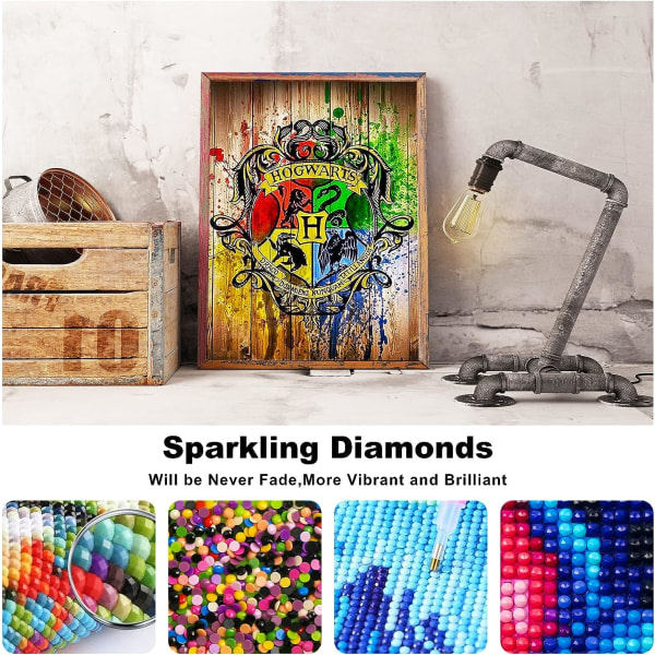 TG (30x40) Harry Potter DIY 5D diamantmålning komplett borrsats, Diam