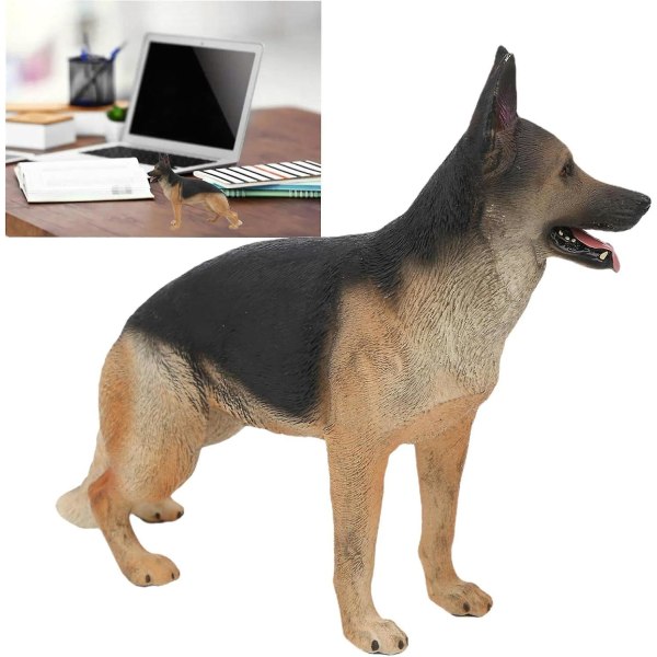 Realistisk stor schäferplysch - uppstoppad hundmodell för heminredning
