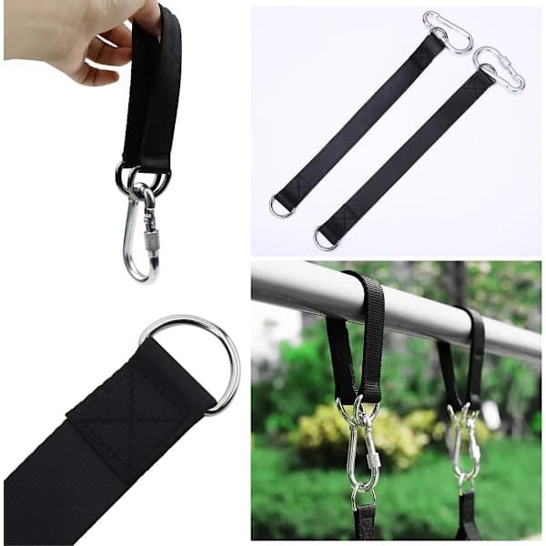 To-delt - Gynge strop - 50cm - Sort