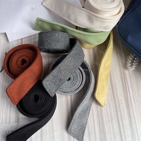Kvinnebelte i børstet plysj, lang nok, elastisk, dekorativt tilbehør, kunstig ull, frakk, korsett, dobbeltsidig midje Dark Gray One Size