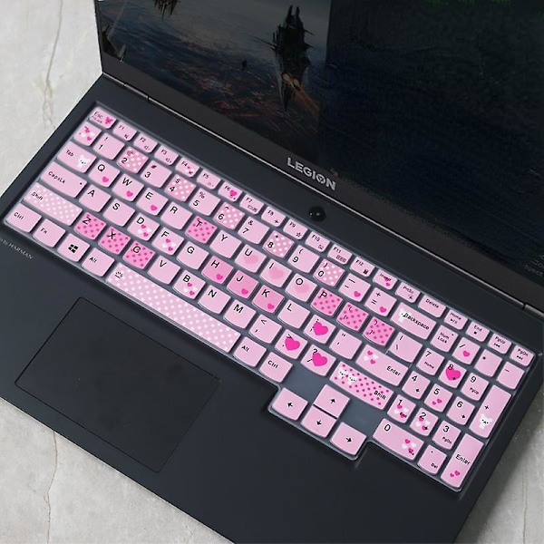 Tangentbordsskydd för Lenovo Legion Gaming Laptop, Silikonskydd för tangentbord Black