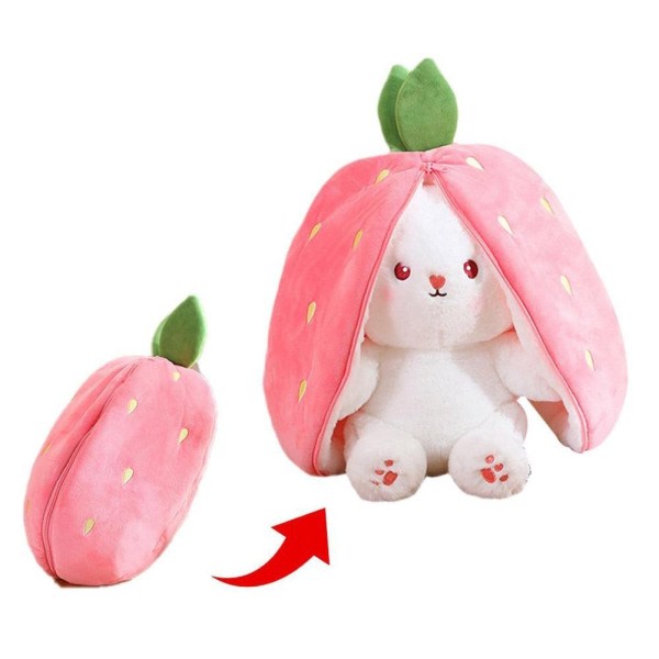 18-35 cm kanin plys legetøj udstoppet dyr dukke plys gulerod Z - Perfe strawberry onesize