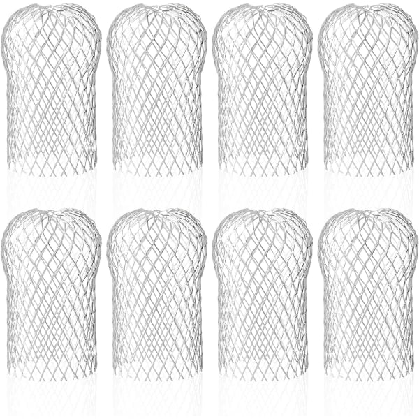 8-pak aluminiums tagrenderfiltre, fleksible og holdbare tagrenderfiltre til hjemmetagrender og nedløbsrør mod blade