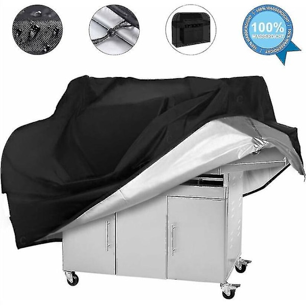 Grillskydd för BBQ Grillskydd Vattentätt Skydd 145 X 61 X 117 Cm Svart