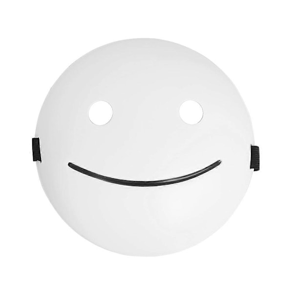 Hvid Smile Dream Mask Cosplay Maske Rekvisitter til Halloween Karneval Fest Fæstekjole