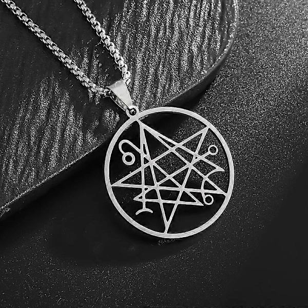Necronomicon H.P. Lovecraft Miskatonic Eldestegn Azathoth Call of Cthulhu Halskæde til Mænd Rustfrit Stål Halskæder Smykker