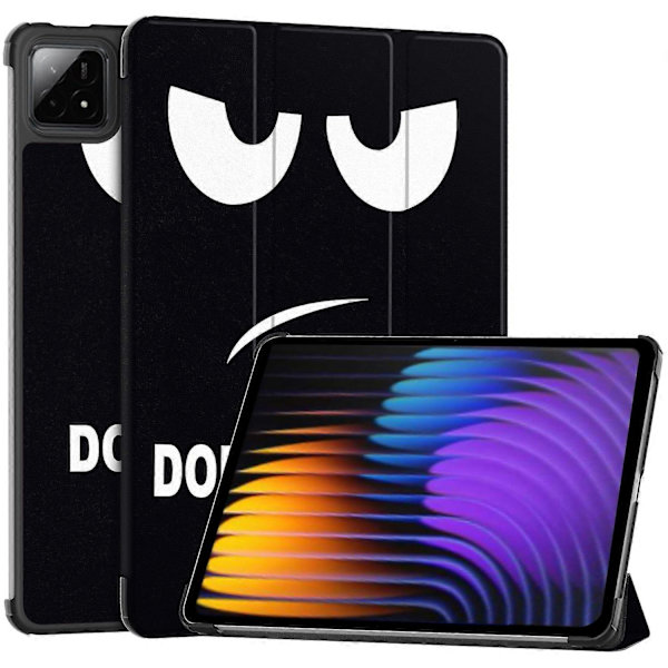 Til Xiaomi Pad 7 Pro/Pad 7 Etui Mønster Print Læder Stand Tablet Cover Multicolor Don't Touch Me