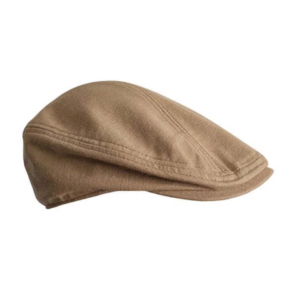 Efterår Vinter Beret Hatte Casual Ottekantet Flad Hat Til Efterår Forår Khaki