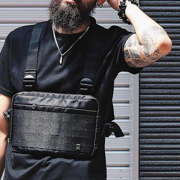 Alyx Punk Rintavyölaukku Hip Hop Streetwear Laukku Toiminnallinen Taktiikka Sotilas Rintavyölaukku Miehille Olkalaukku Kanye West Vyölaukku Black