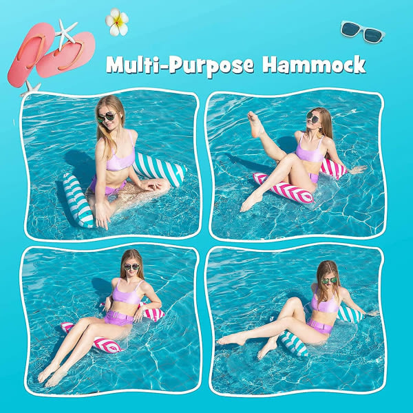 Floating Hammock, 4-in-1 latable Hammock Pool latable Water Hammock, Collapsible Floating Hammock Float Ultralight