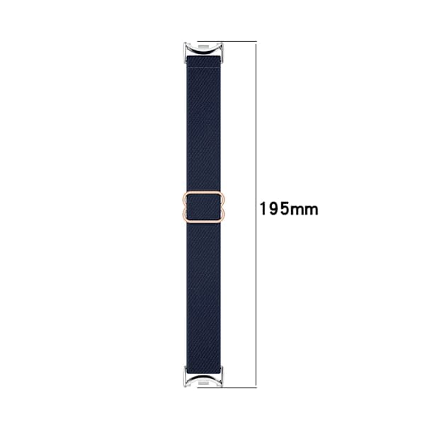 Xiaomi Mi Band 9/8/NFC Åndbart Nylonarmbånd Sort Sort Black