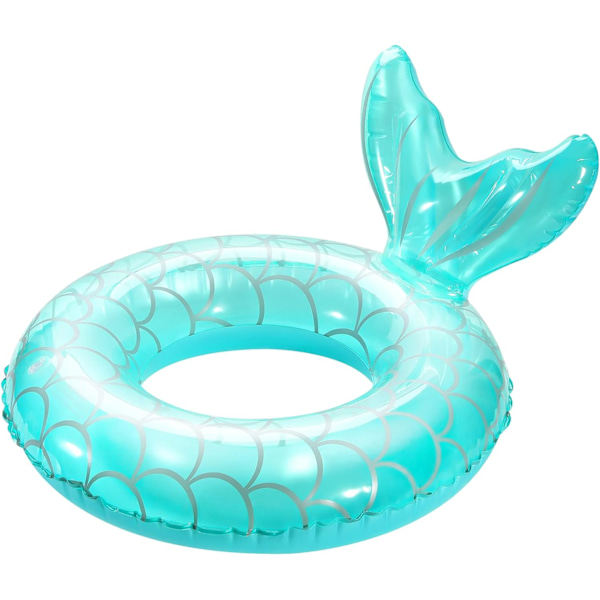 Uppblåsbara badringar, pool simring flytring flytboj, sommarvatten kul strandfest simbassäng leksaker för barn Blue