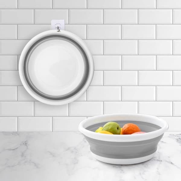 Sammenleggbart rundt vaskebasseng 5L