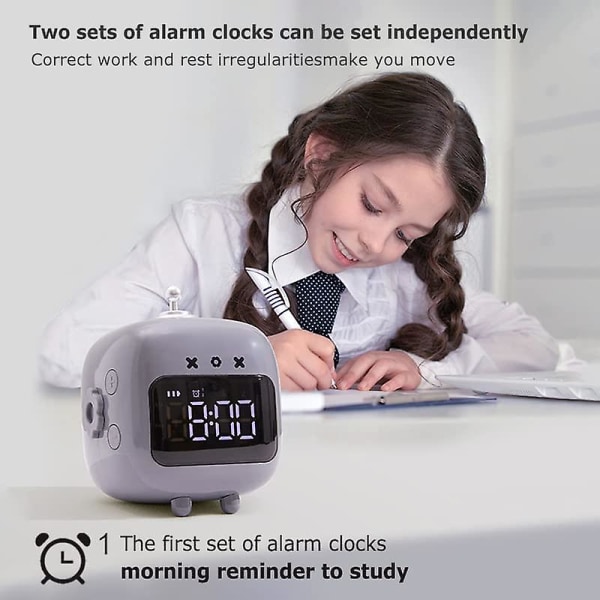 Søde børn vækkeur Vækkeur til børn Digitale vækkeure til soveværelser Natlys Wake Up Light Snooze Sleep Training Clock Ok at vække ur Sl