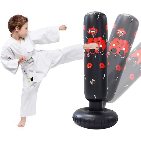 120cm - Uppblåsbar boxningssäck för barn - För Taekwondo och Karate