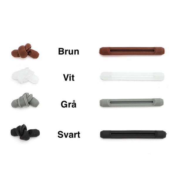Anti-Slip til briller - Silikone - Slidstærk Sort