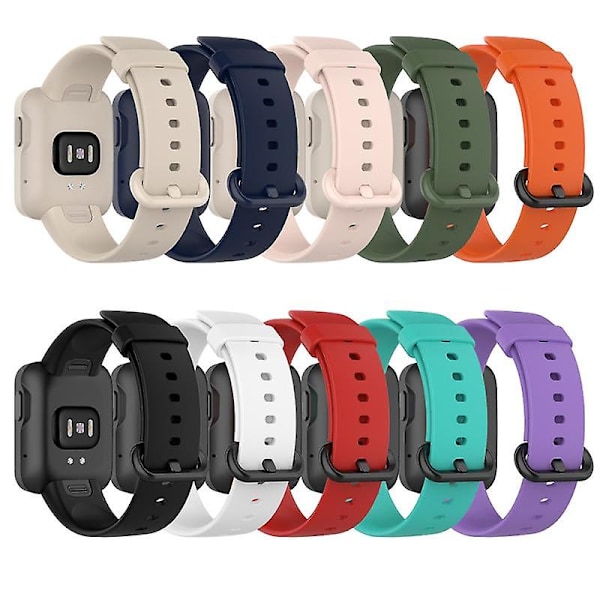 Xiaomi Mi Watch Lite -kellolle tarkoitettu urheilullinen silikoniranneke, sopii myös Xiaomi Redmi Watch -älykellolle A08