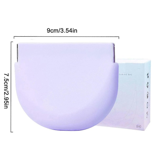 Silikonfodral för retainer med snodd, hållbart mjukt tandprotesfodral med ventilationshål kompatibelt med Invisalign purple