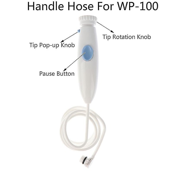 1 kpl Suuhuuhtelulaitteen Vedenletkun Kahvan Vaihto-osa Waterpik WP-100 WP-900 -yu