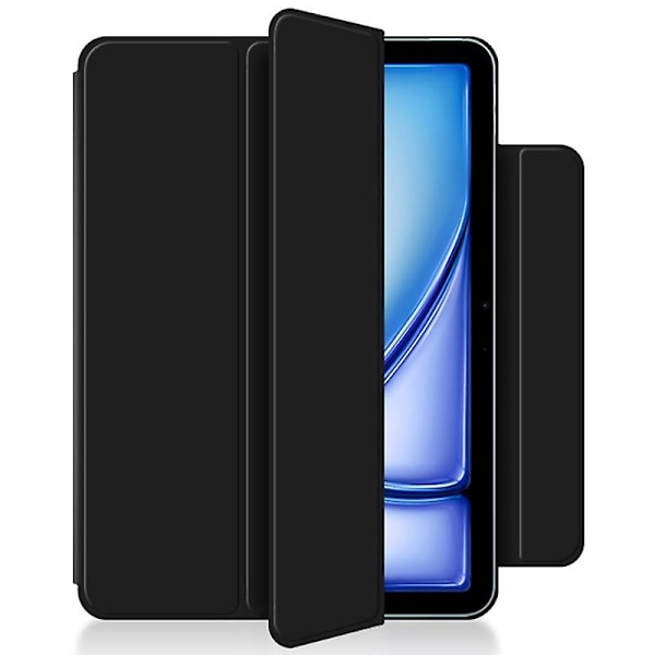 Stativfodral för iPad Air 13 (2024) (M2) - Stötsäkert Magnetiskt PU-Läder Flip-Fodral - Svart Multicolor Black