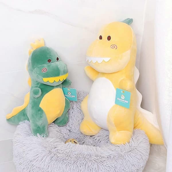 Söpö Dinosaurus Pehmeä Pehmolelu Vihreä Yellow
