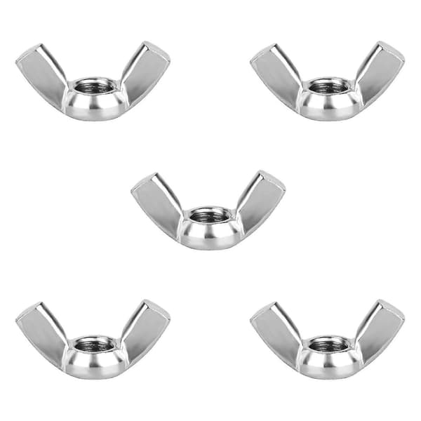 Vingmuttrar M8, 10-pack - Rostfria fjärilsmuttrar