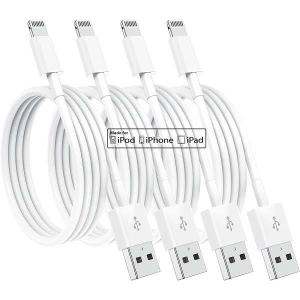 4 Pack  2m[Apple MFi Certified] Apple Charging Cable iPhone Charger Lightning Fast iPhone Charging Cable for iPhone 12/11/11Pro/11Max/X/XS/XR/XS Ma