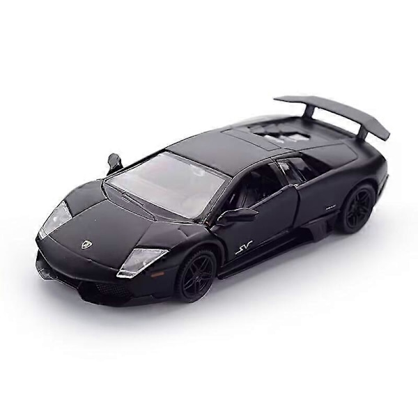 1:36 Mittakaavan Valmistettu Auton Malli, Luvanvaraiset Mallit, Tumman Musta Sarja, Hieno Laatu, Keräilyyn Sopiva, Pieni Auto, 12,5 cm, Tasku Leikki, Pojille 997M-Murcielago