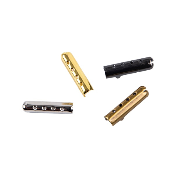 50 stk. snørebåndshoveder Aglets DIY snørebåndsreparations snørebåndsspidser guld