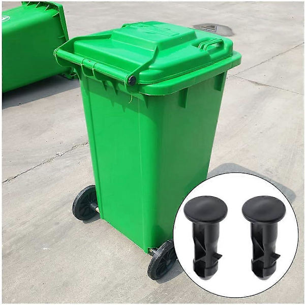 10 stk. Plastik Affaldsbeholder Låg Stift Sort Affaldsbeholder Låg Stift Udendørs Affaldsbeholder Låg Stift Beslag Udskiftningstilbehør