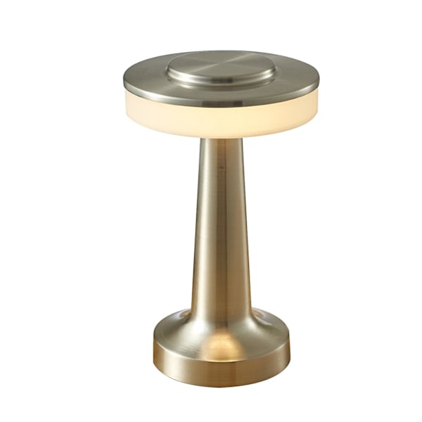 Bordlampe med berøringssensor, 3 fargemoduser, oppladbar, for barnerom, kontor, hjem, nattlys for barn, barnerom, 100% ny silver