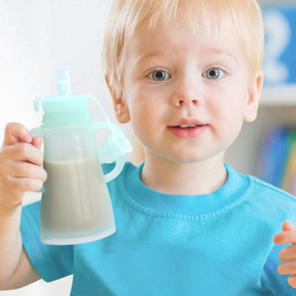 Multifunktionel Silikone Mad Organiserings Etui Spædbarn Småbørn Komplementær Mad Påfyldningsenhed Baby Puré Dispenser Pose Grøn Green