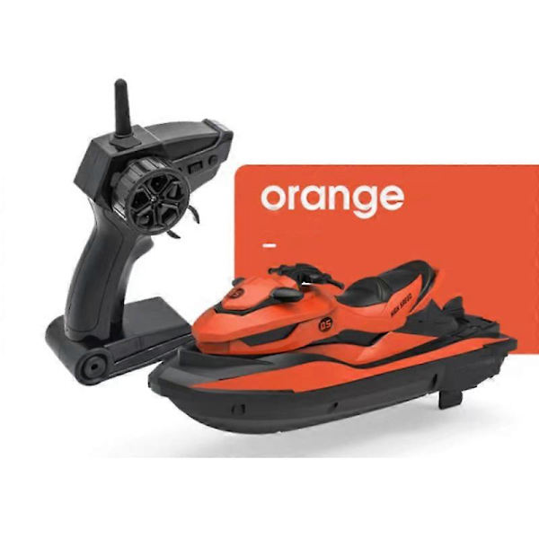 RC-vesijetti Kaukosäädöllä Moottorivene Vedenkestävä Leikkivene Vesijetti Lelut Orange