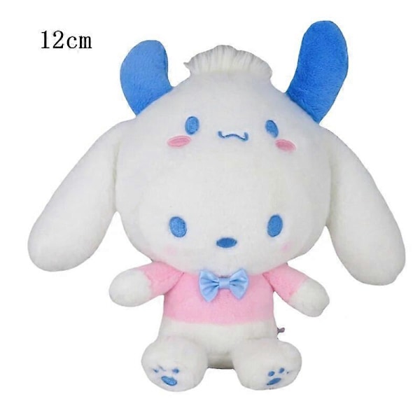 10-15cm Sanrio Plysch Gosedjur Tecknad Anime Figur Kuromi My Melody Cinnamoroll Söta Dockor Baby Födelsedagspresenter Kawaii Dekor Pachacco 12cm9 CHINA