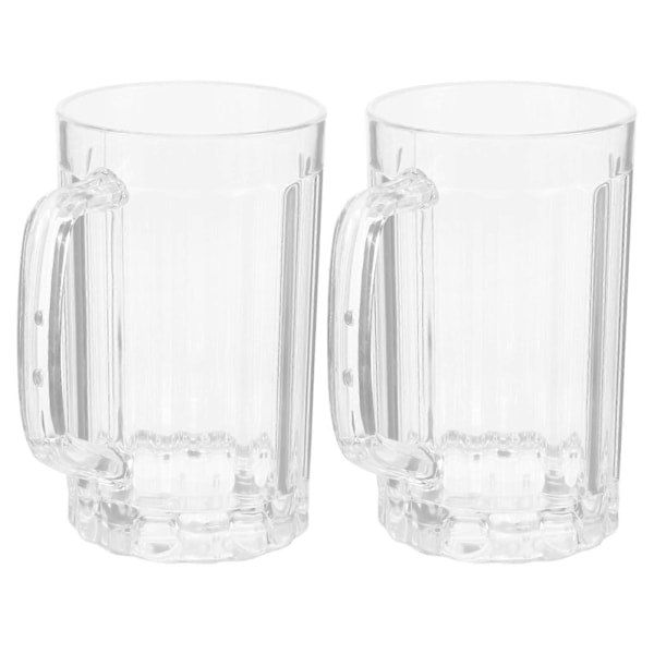 2 kpl 500 ml läpinäkyvä oluttuoppi muovinen olutjuomalasi mehulasi kotitalousvesilasi