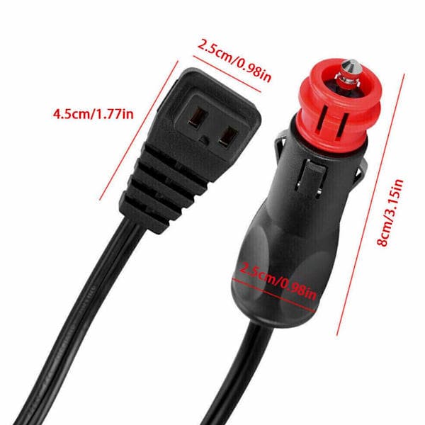12V Kabel for WAECO CFCDF Kompressorkjøler 2M -Lengde-.