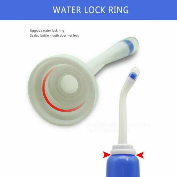 500 ml bærbar bidet spray håndholdt rejse bidet blå