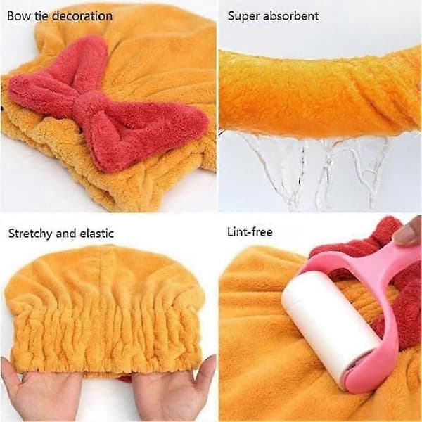 Superabsorberende Hårhåndklæde Wrap til Vådt Hår, Hårtørrer Håndklæder Mikrofiber BEDST blue