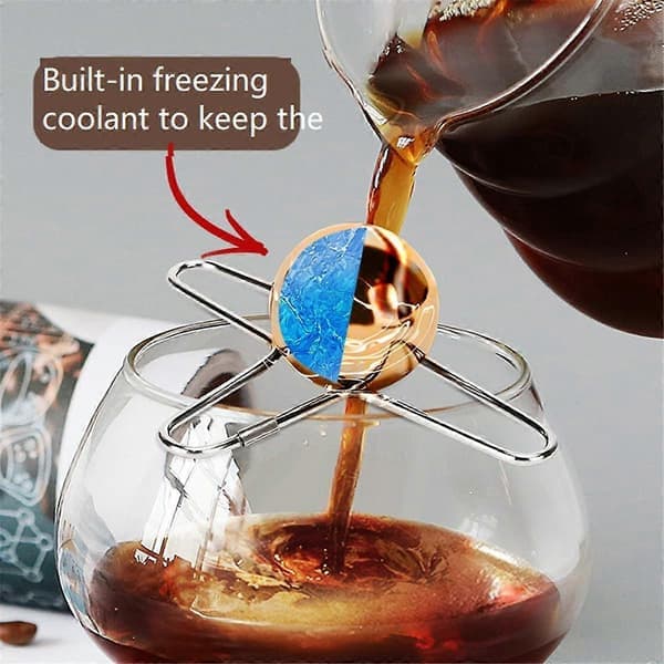 Espresso tilbehør Espressomaskine tilbehør Iced Coffee Cooler Espresso Must-Have Cooler til Iced Coffee, A