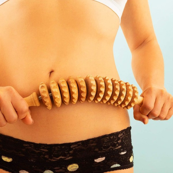 Anti Cellulite Massagerulle Værktøj Massager Lår Træ