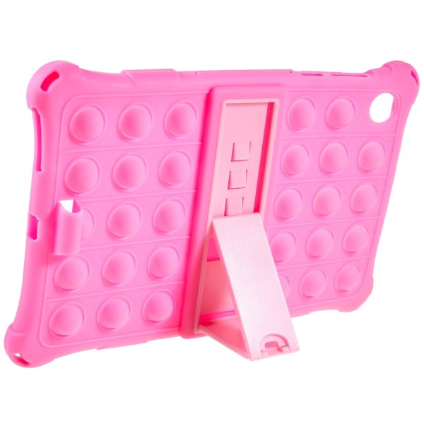 For Lenovo Tab M10 Hd Gen 2 Tb-x306x Push Fidget Sensory Toy Nettbrettetui Bubble Pop Støtsikkert deksel med PC-stativ Pink