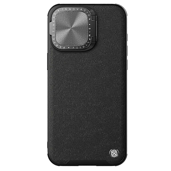 NILLKIN CamShield Prop iPhone 15 Pro Max -kotelo Kameran Peite PU-nahka+PC+TPU Magneettinen Puhelimen Kotelo Multicolor Style B