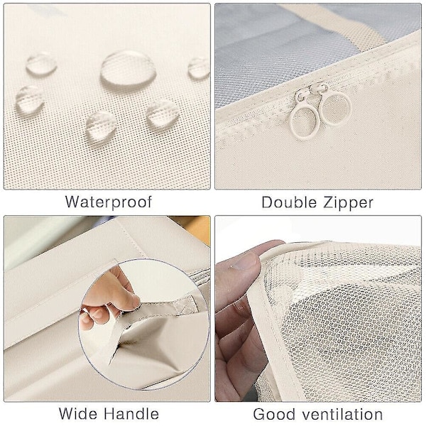 8-pack resväska organizer set - förvaringsväskor, packkuber, presenter beige Beige
