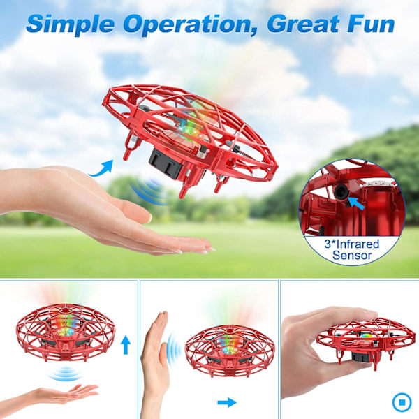 Mini UFO Drone Børn Fly RC Helikopter Legetøj