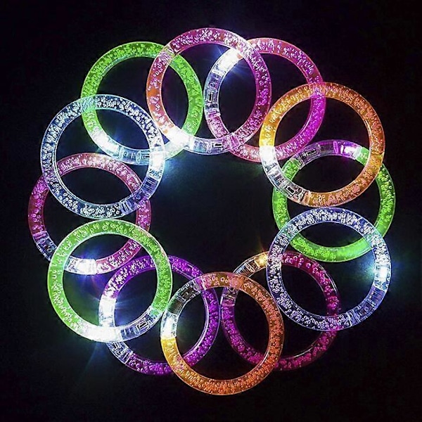 Glow In The Dark LED Armbånd Fest Legetøj Neon Fest Tilbehør 6PCS