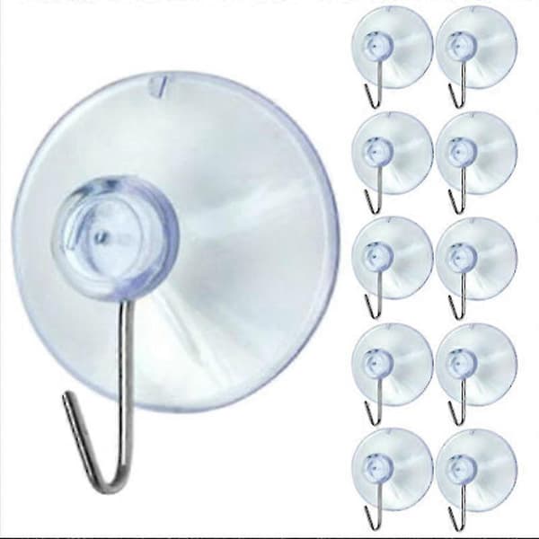 10 Transparent Sugpropp Sugpropp Krok Kläder Jacka Metallkrok
