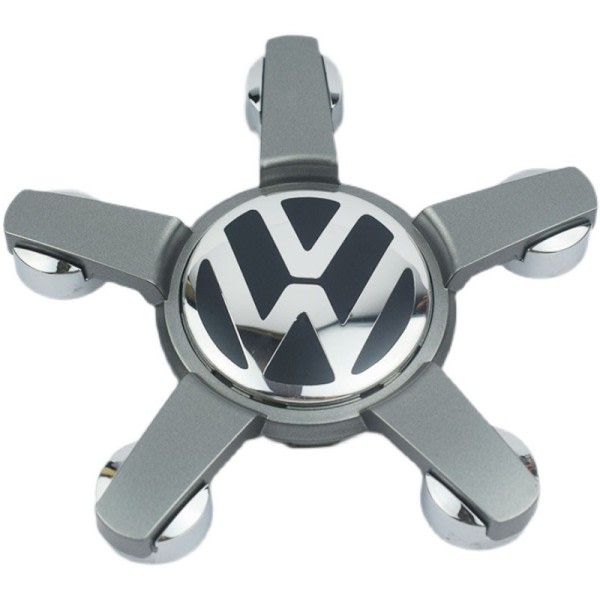 Passer for Volkswagen 5-pinners navhette dekklogo 135mm (4 stykker)