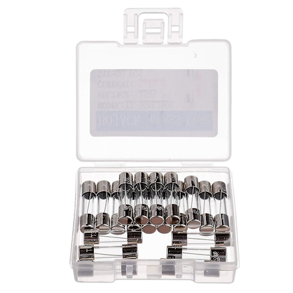T3.15AL250V 5x20mm 3,15A 250V Hidasulakeet Sulakkeet 3,15 Ampeeria 250 Volttia 0,2 x 0,78 Tuuman Lasipullo (Pakkaus 20 kpl)